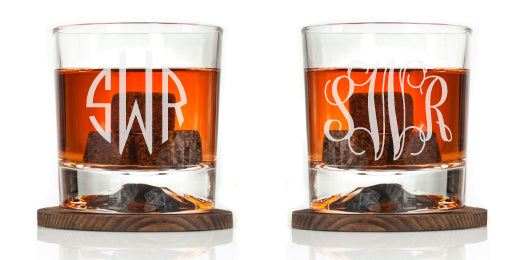 Personalized Glacier Bottom Whiskey Glasses The Perfect Gift for Whiskey Lovers