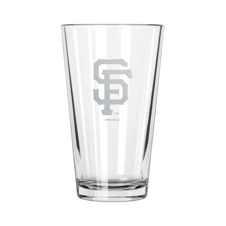 San Francisco Giants Etch Pint Glass - Official MLB Merchandise