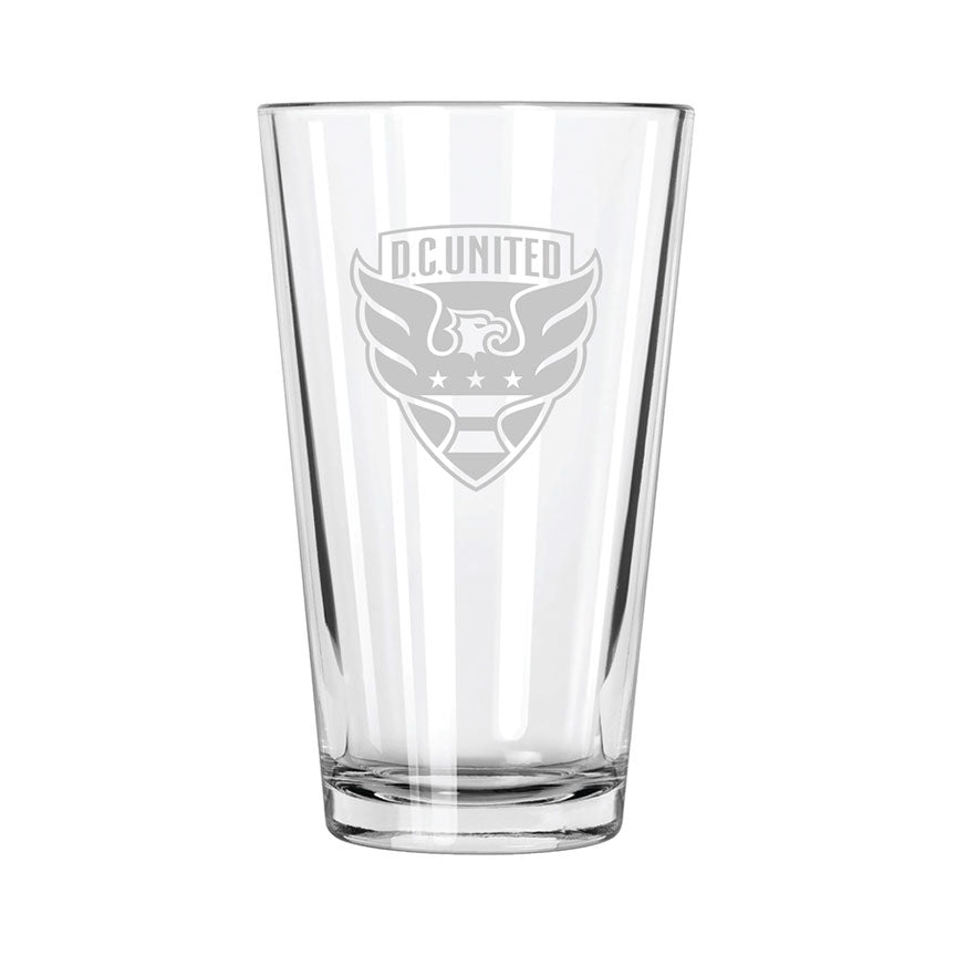 D.C. United Etch Pint Glass - Official MLS Merchandise