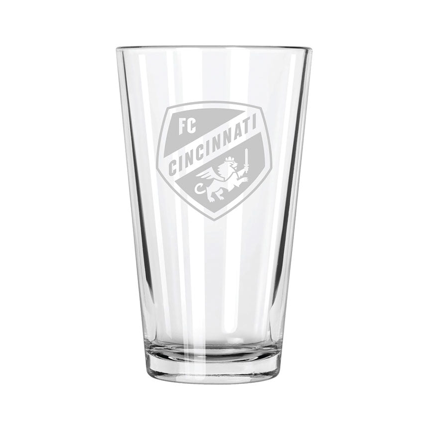 FC Cincinnati Etch Pint Glass - Official MLS Merchandise