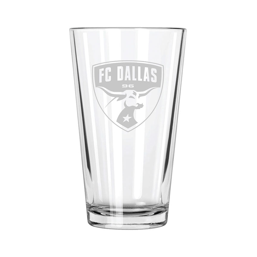 FC Dallas Etch Pint Glass - Official MLS Merchandise