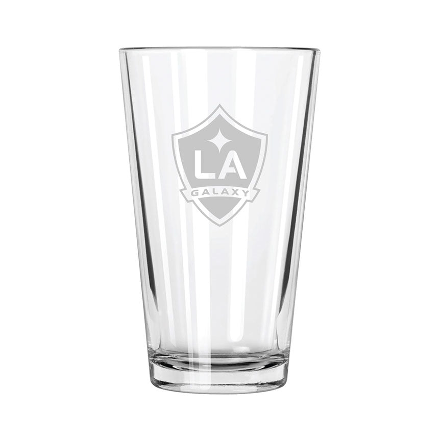 LA Galaxy Etch Pint Glass - Official MLS Merchandise