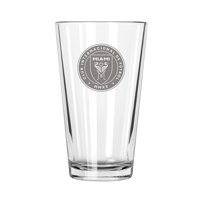 Inter Miami CF Etch Pint Glass - Official MLS Merchandise