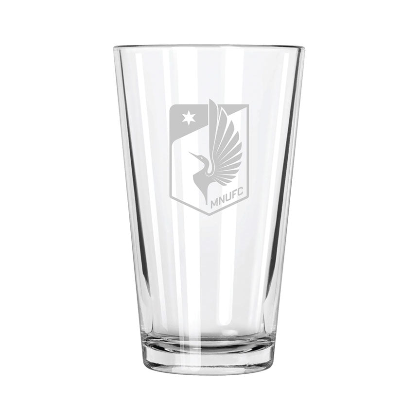 Minnesota United FC Etch Pint Glass - Official MLS Merchandise