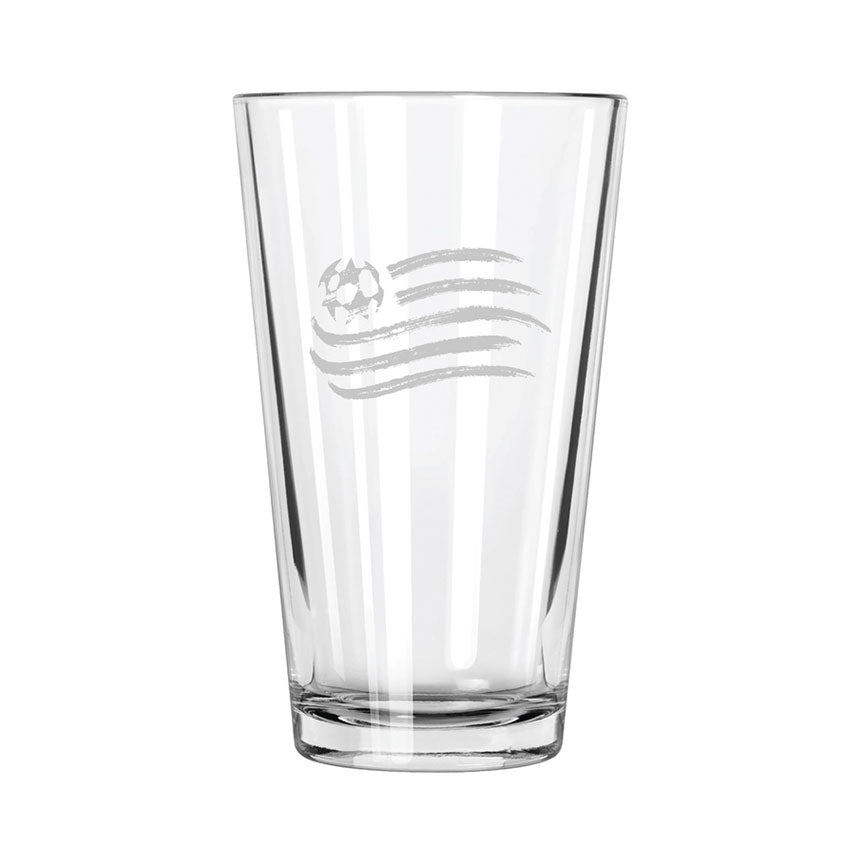 New England Revolution Etch Pint Glass - Official MLS Merchandise