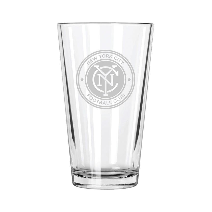 New York City FC Etch Pint Glass - Official MLS Merchandise