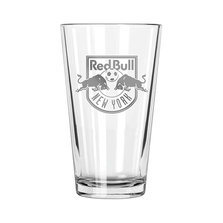 New York Red Bulls Etch Pint Glass - Official MLS Merchandise