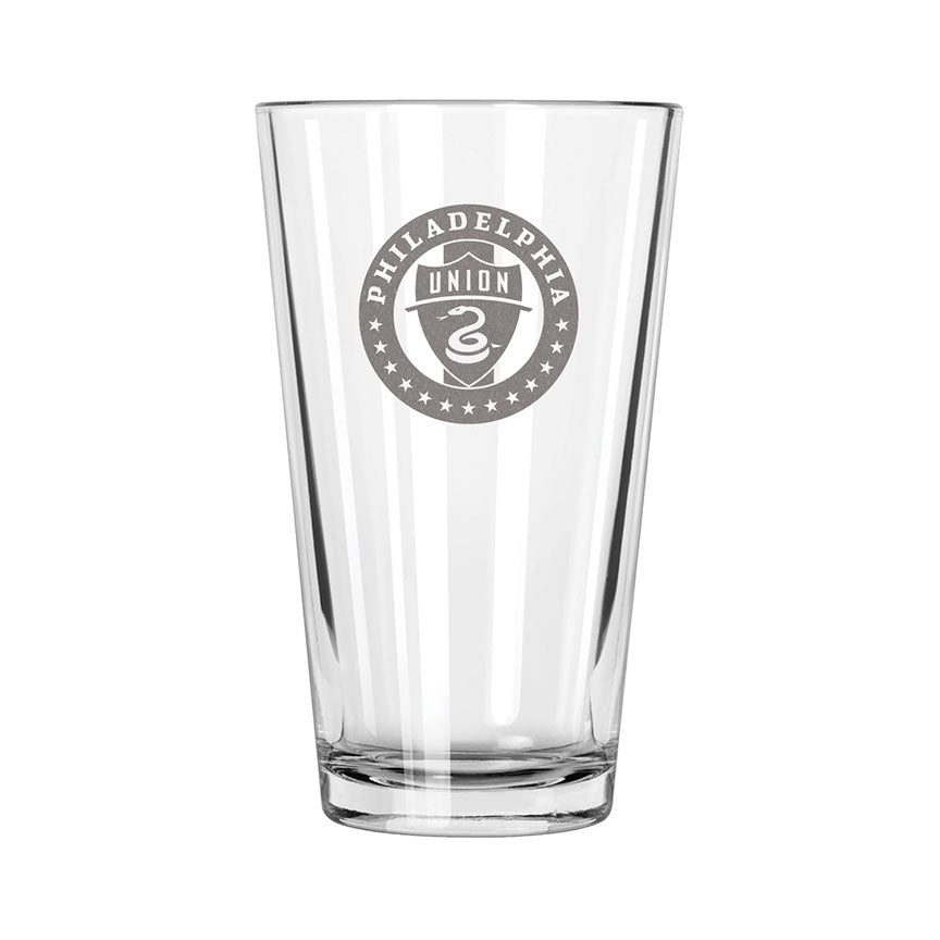 Philadelphia Union Etch Pint Glass - Official MLS Merchandise