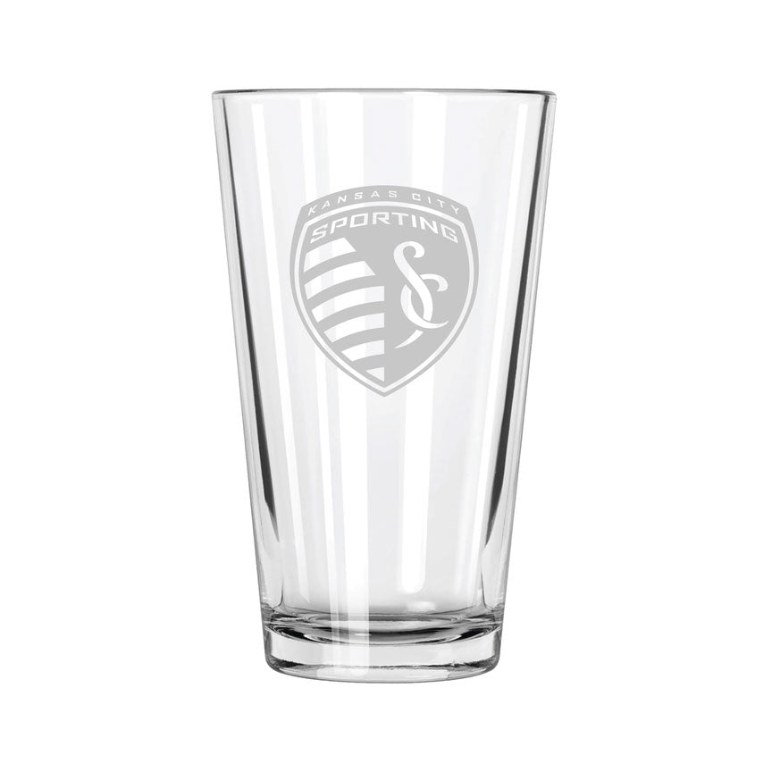 Sporting Kansas City Etch Pint Glass - Official MLS Merchandise