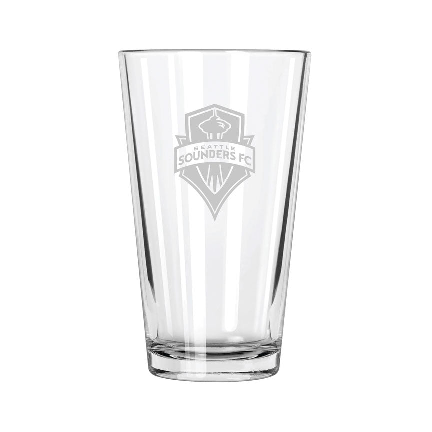 Seattle Sounders FC Etch Pint Glass - Official MLS Merchandise