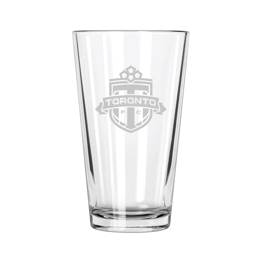 Toronto FC Etch Pint Glass - Official MLS Merchandise