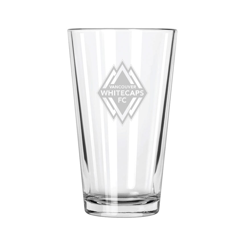 Vancouver Whitecaps FC Etch Pint Glass - Official MLS Merchandise