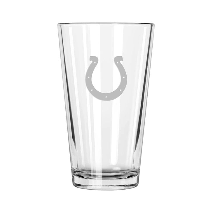 Indianapolis Colts Etch Pint Glass - Official NFL Merchandise