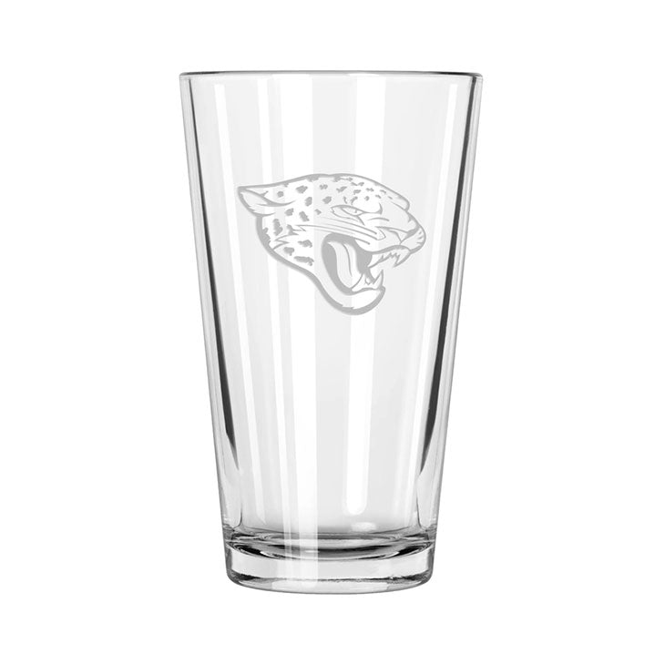 Jacksonville Jaguars Etch Pint Glass - Official NFL Merchandise