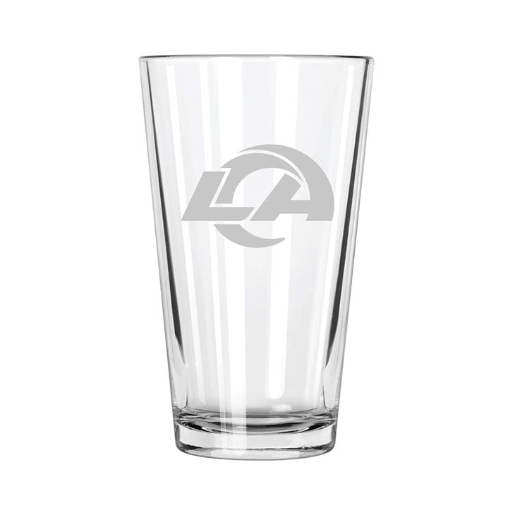 Los Angeles Rams Etch Pint Glass - Official NFL Merchandise