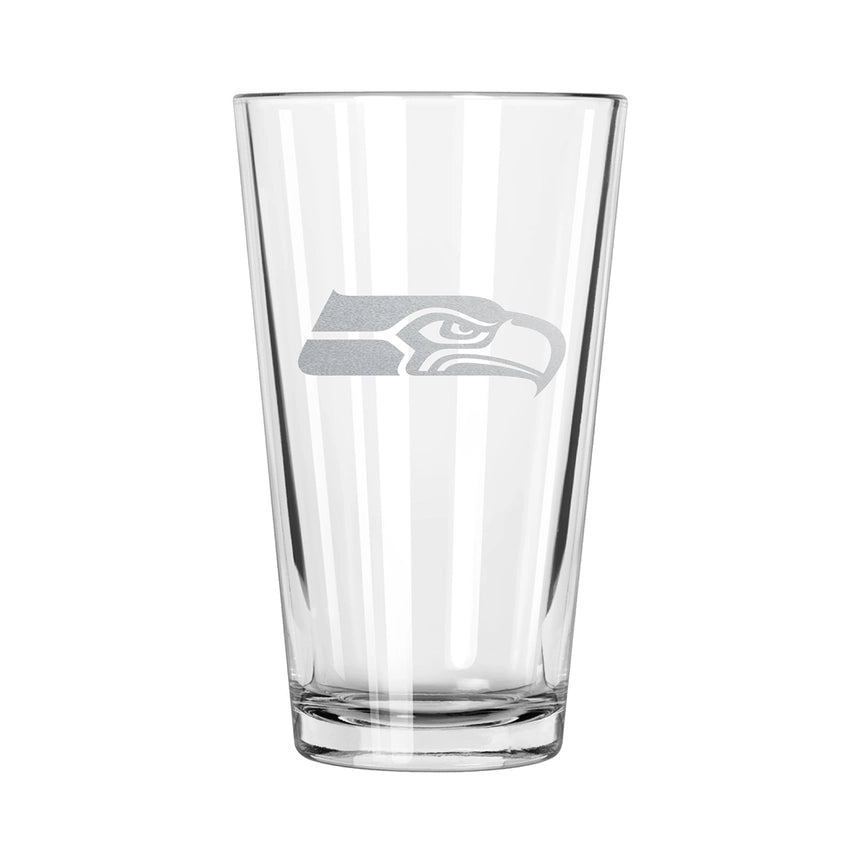 Seattle Seahawks Etch Pint Glass - Official NFL Merchandise