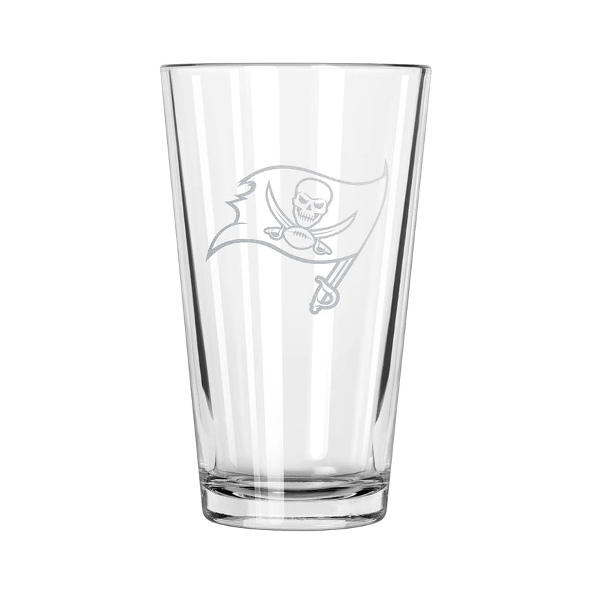 Tampa Bay Buccaneers Etch Pint Glass - Official NFL Merchandise