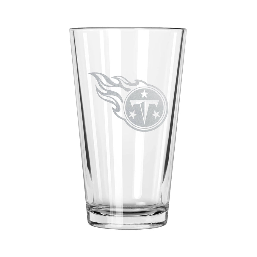 Tennessee Titans Etch Pint Glass - Official NFL Merchandise